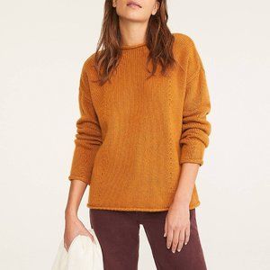 NWT Lou & Grey | Cashmere Pointelle Sweater | Gold